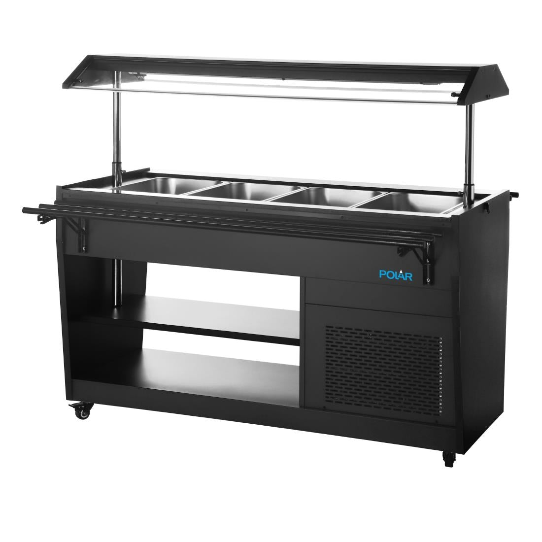PG007 Polar G-Series Refrigerated Buffet Bar in Black