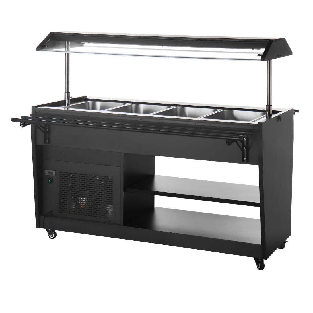 PG007 Polar G-Series Refrigerated Buffet Bar in Black