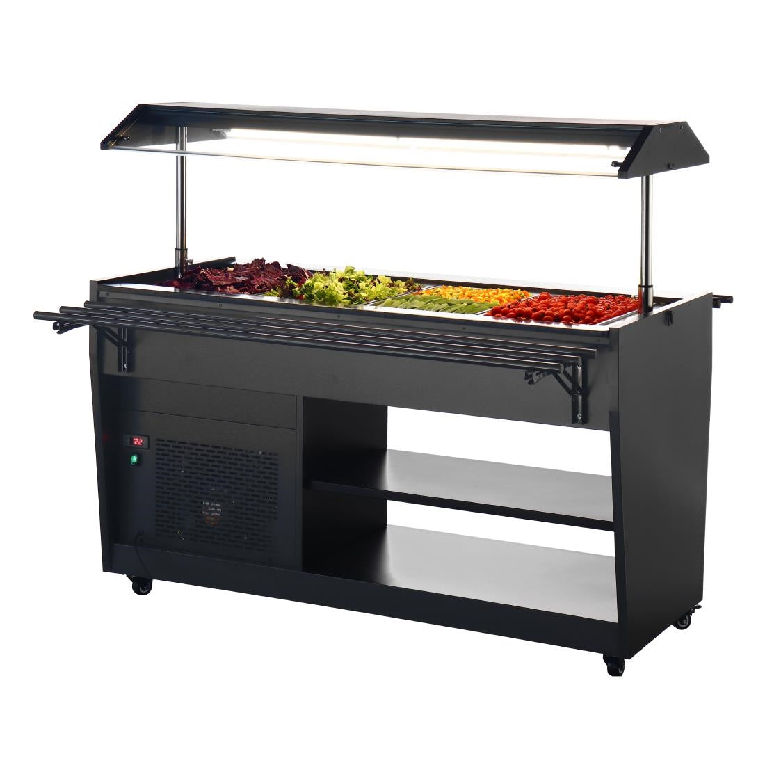 PG007 Polar G-Series Refrigerated Buffet Bar in Black