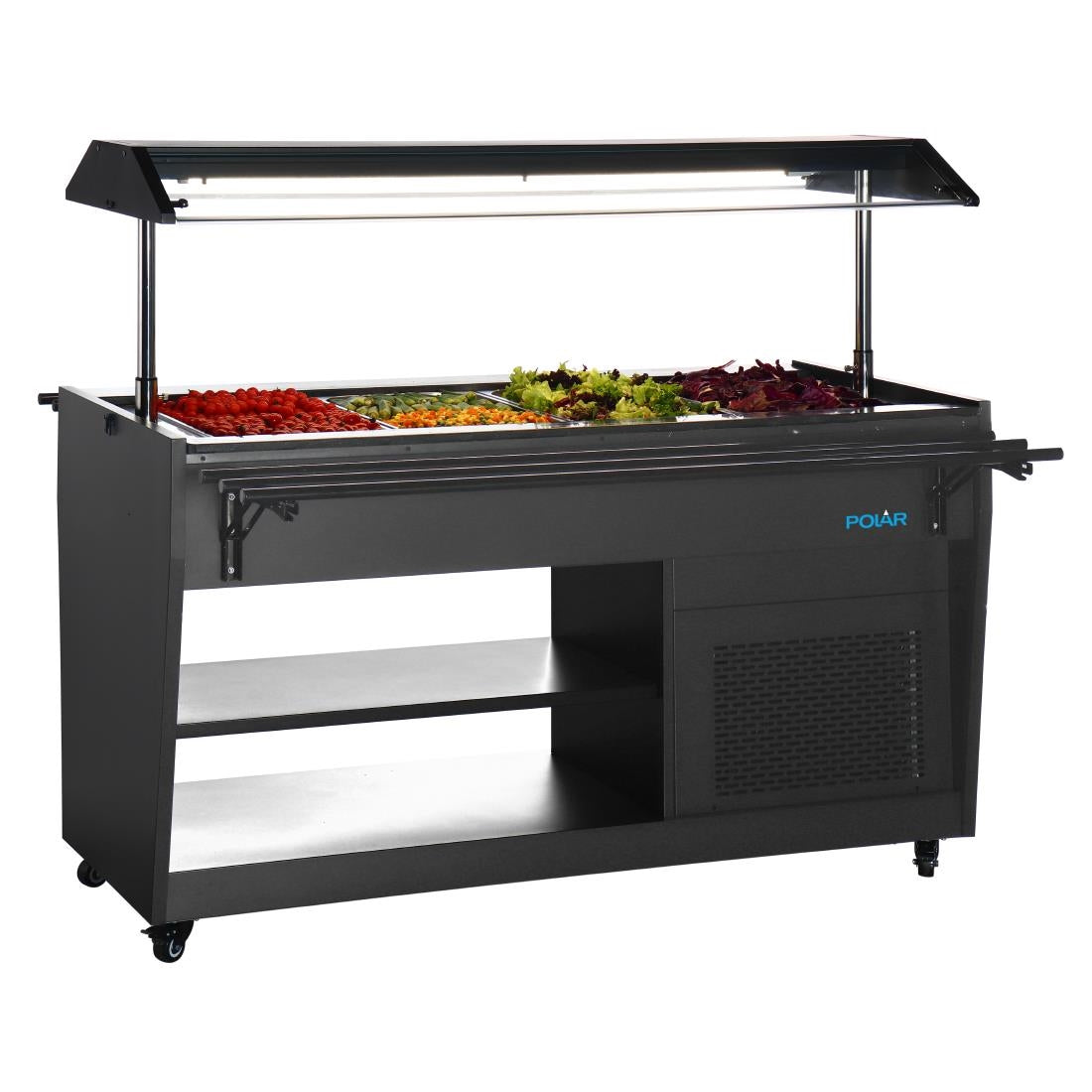 PG007 Polar G-Series Refrigerated Buffet Bar in Black