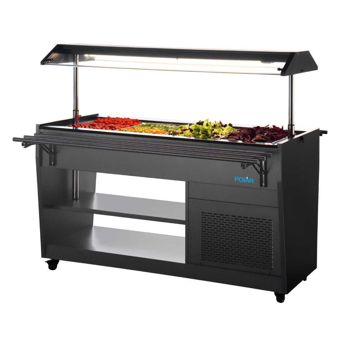 PG007 Polar G-Series Refrigerated Buffet Bar in Black