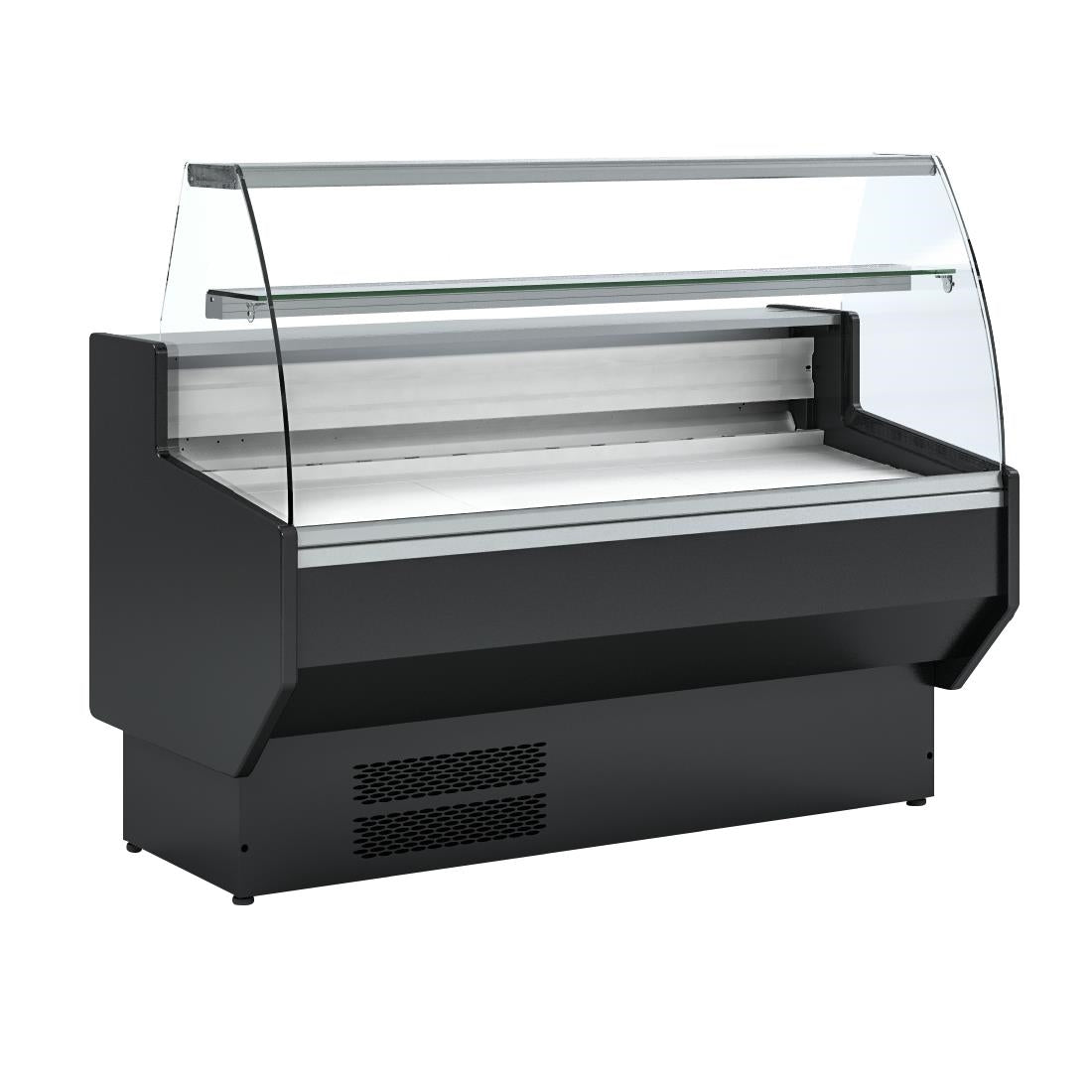 Polar G-Series Curved Glass Serve Over Counter Fridge 1.5m