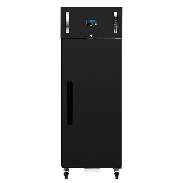PG020 Polar G-Series Upright Fridge Black 537Ltr