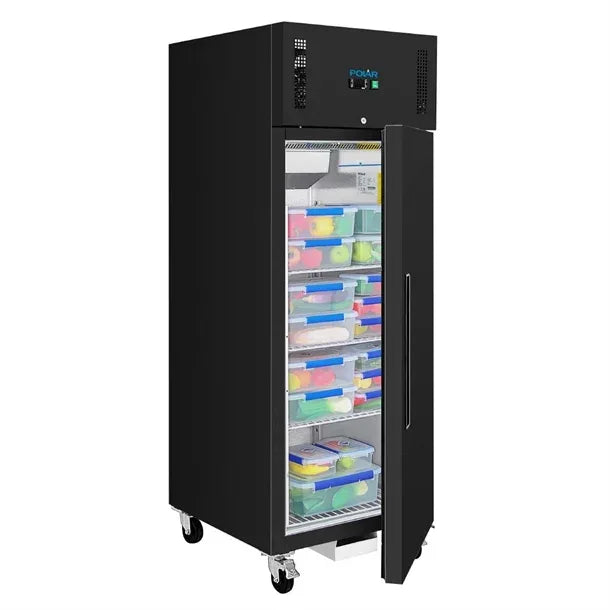 PG020 Polar G-Series Upright Fridge Black 537Ltr