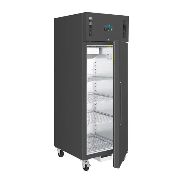 PG021 Polar G-Series Upright Freezer Black 537Ltr