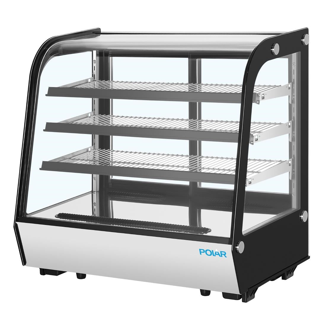 Polar G-Series Rounded Glass Countertop Display Fridge 185Ltr