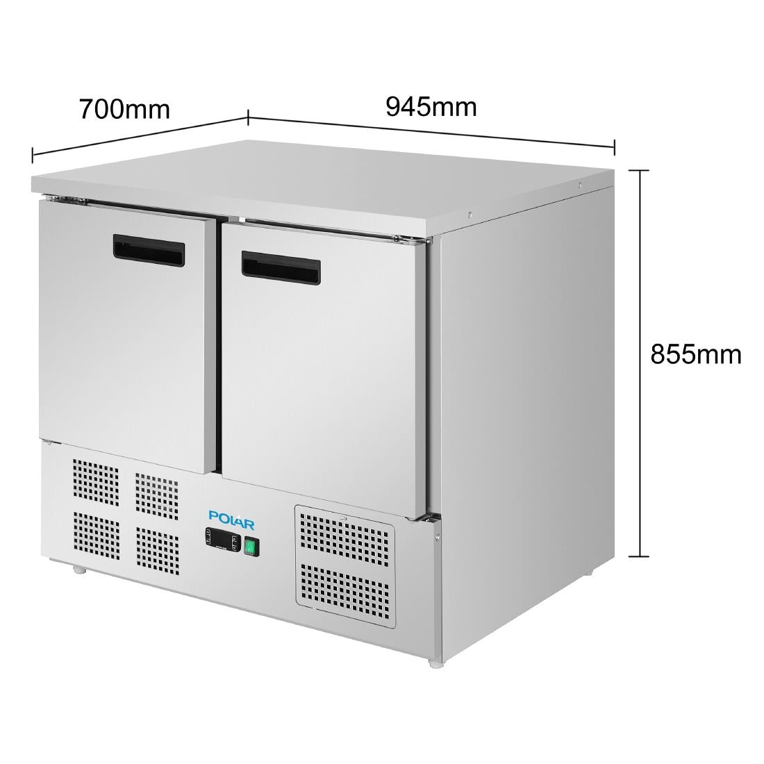 Polar G-Series Double Door Counter Freezer 240Ltr