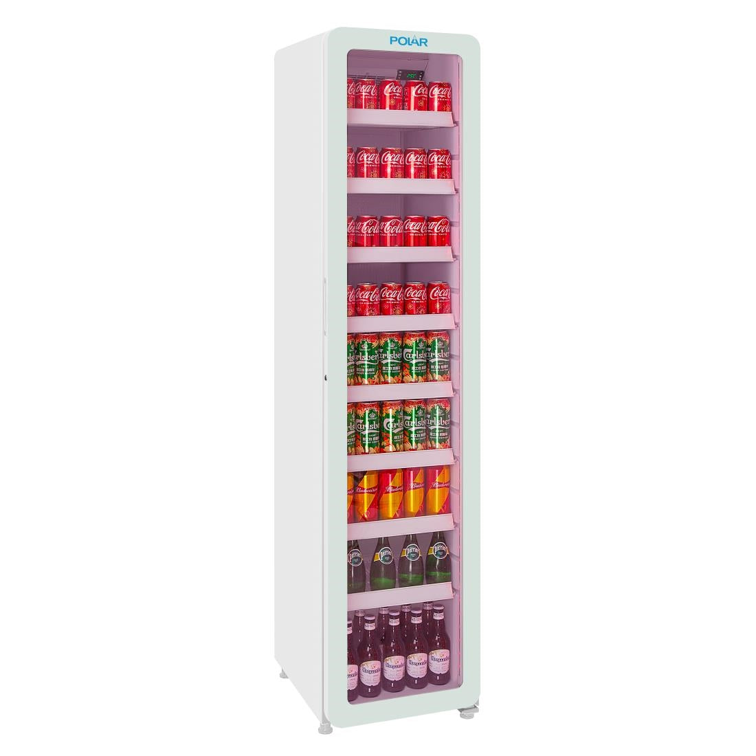 Polar G-Series Slimline Display Fridge White