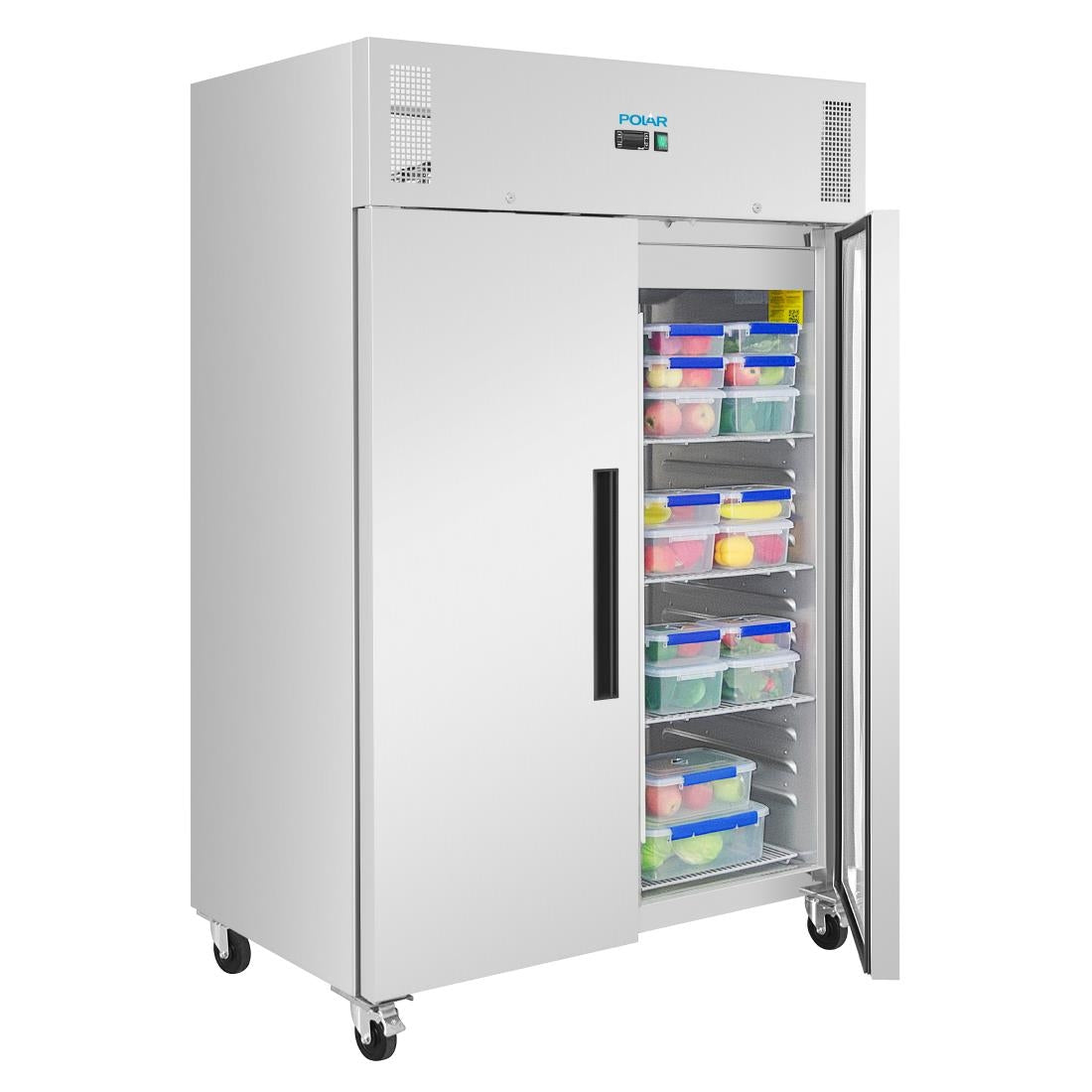 PG594 G-Series Forced Air Double Door Upright Fridge 1200Ltr