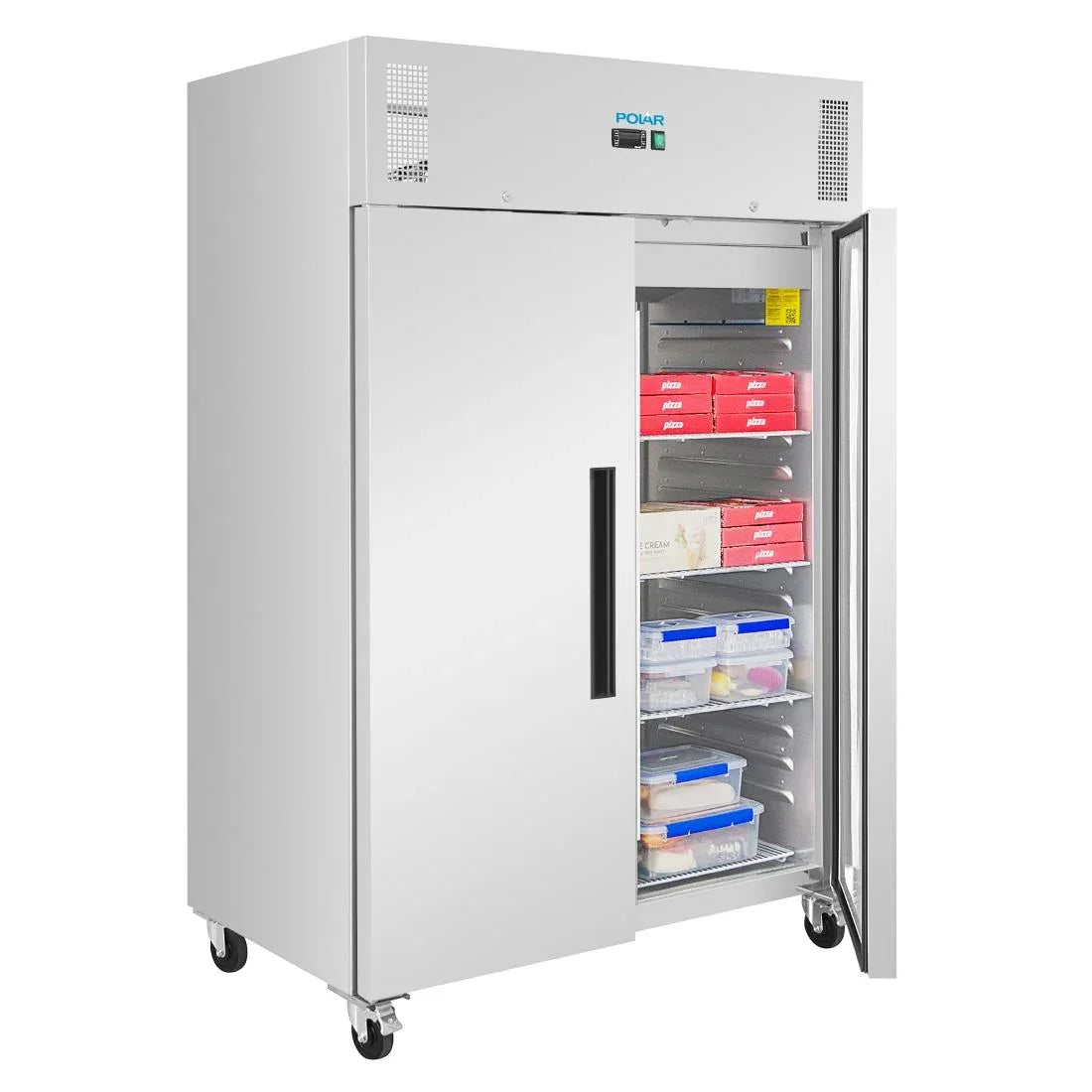 PG595 Polar G-Series Double Door Upright Freezer - 1200Ltr