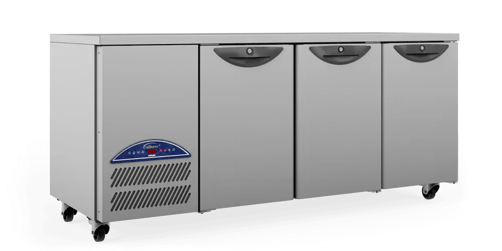 Williams Opal 3 Door 545Ltr Counter Fridge HO3U-SS - JD Catering Equipment Solutions Ltd