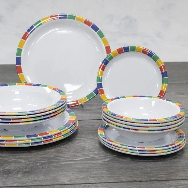Mirage Carnival Melamine Round Pasta Bowl 19.5cm 8 Inch Pack size: 48 BC012