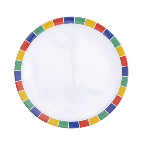 Mirage Carnival Melamine Round Plate 23cm 9 Inch Product code: BC011 (Pack size 48)