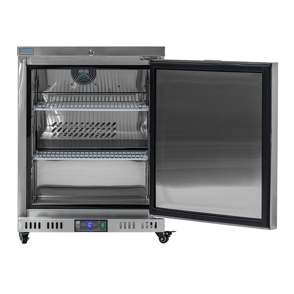 Arctica Heavy Duty U/Counter Fridge 145Ltr - S/Steel HEF138