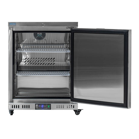 Arctica Heavy Duty U/Counter Fridge 145Ltr - S/Steel HEF138