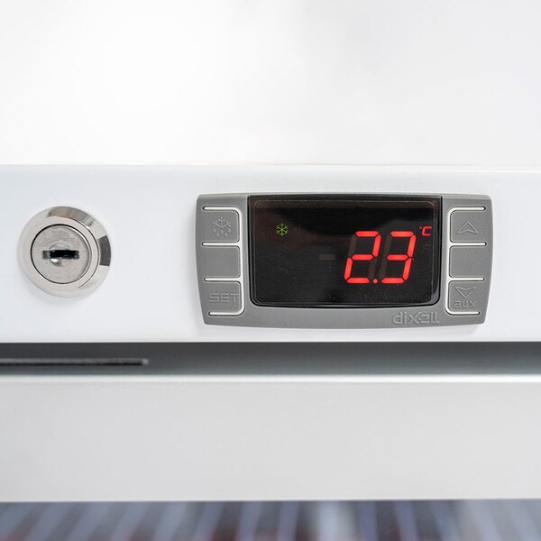 Arctica Medium Duty Undercounter Refrigerator - Glass Door - 143Ltr - White  HEF540