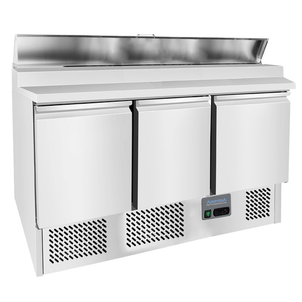 HEF570 Arctica Refrigerated Pizza Preparation Counter - 3 Door