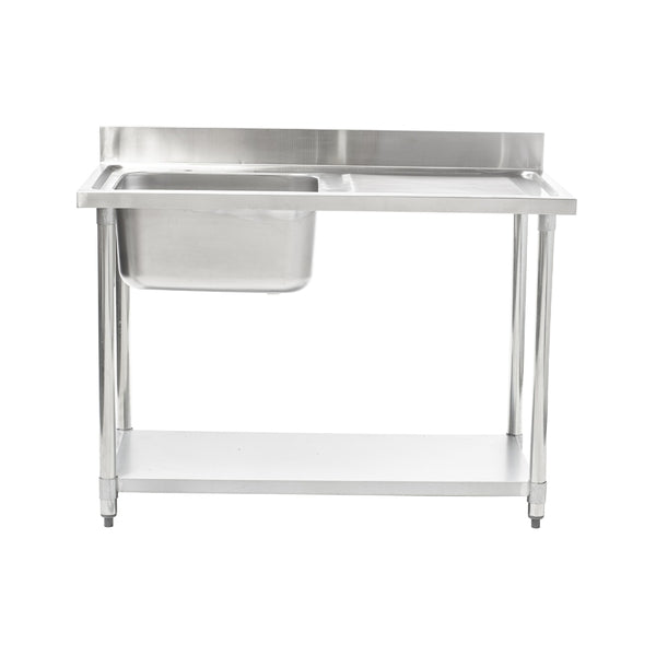 Connecta Single Sink Unit - Right Hand Drainer - 1200mm HEF656