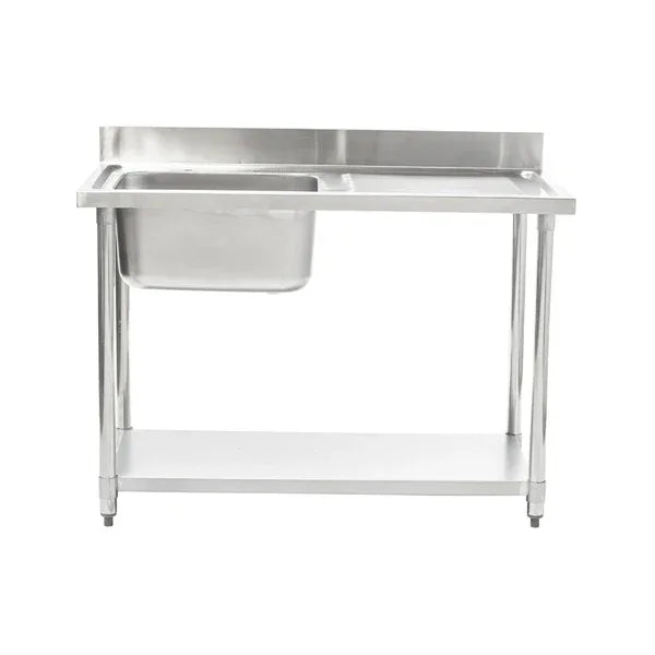 Connecta Single Sink Unit - Right Hand Drainer - 1200mm HEF656