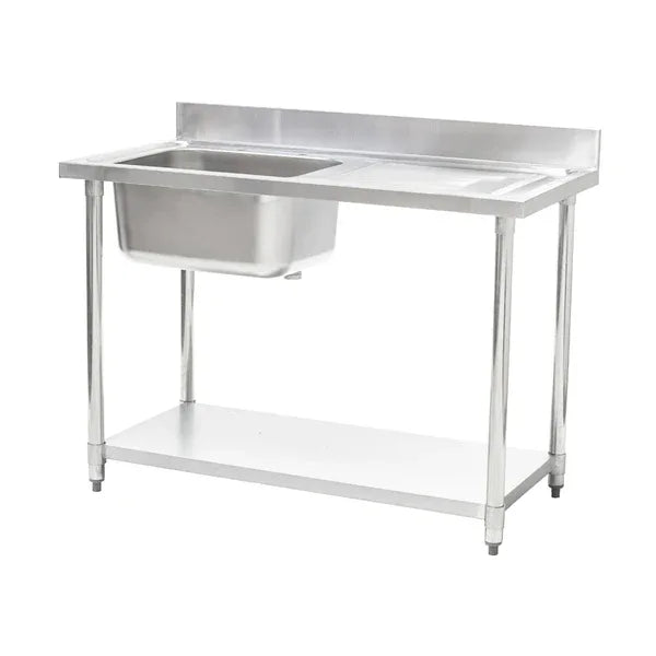 Connecta Single Sink Unit - Right Hand Drainer - 1200mm HEF656
