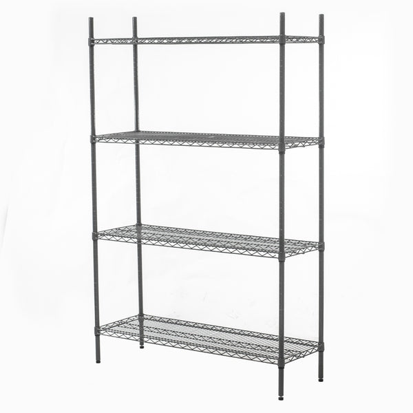 HEF706 Connecta Nylon Wire Shelving Unit - 4 Tier - 1200 x 400 x 1800mm
