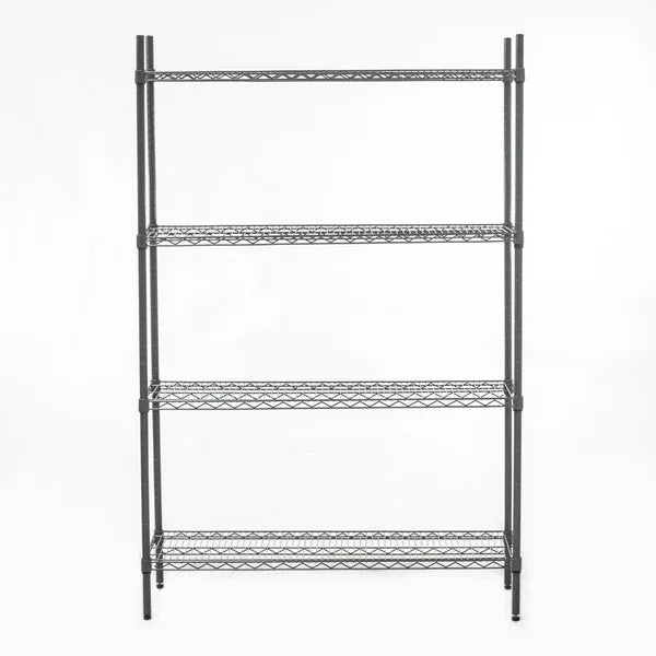 HEF707 Connecta Nylon Wire Shelving Unit - 4 Tier - 1500 x 400 x 1800mm