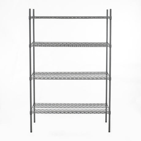 HEF710 Connecta Nylon Wire Shelving Unit - 4 Tier - 1500 x 600 x 1800mm