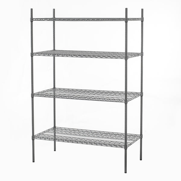 HEF710 Connecta Nylon Wire Shelving Unit - 4 Tier - 1500 x 600 x 1800mm