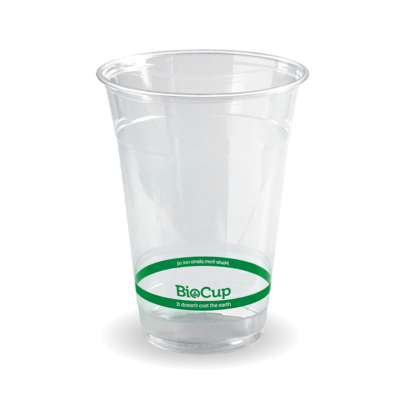 PLA BioCup - Clear - 500ml - 1000/ctn - clear - BioPak commercial catering consumable