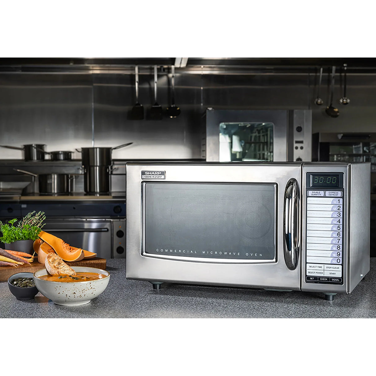 Sharp R21ATR 1000W Microwave Oven Touch Control Programmable - JD Catering Equipment Solutions Ltd
