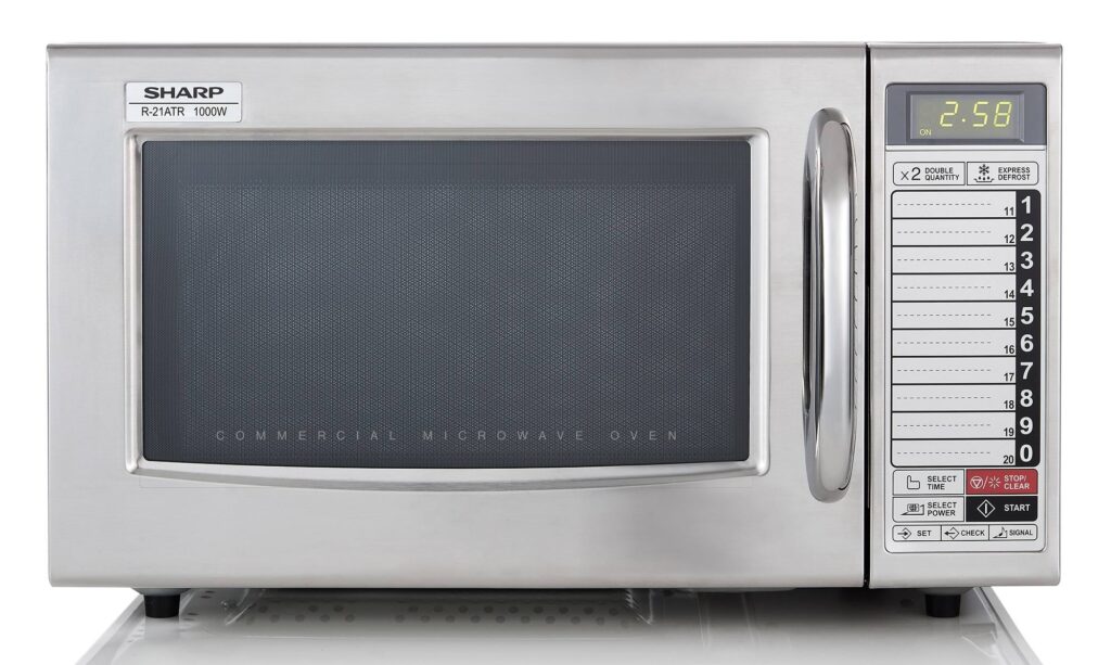 Sharp R21ATR 1000W Microwave Oven Touch Control Programmable