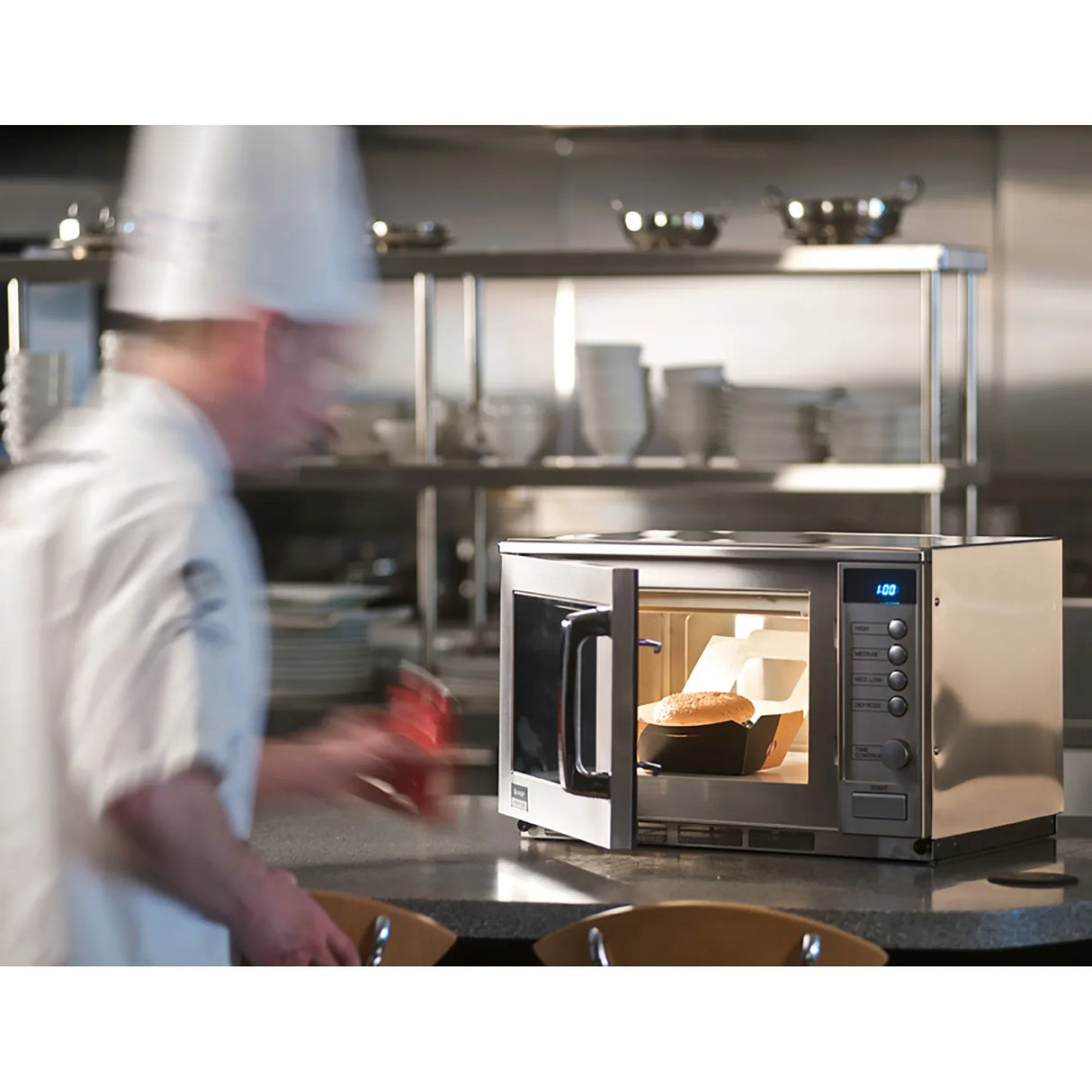 Sharp R23AM Microwave Oven Manual Digital Timer 1900W - JD Catering Equipment Solutions Ltd