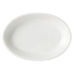 Pack Size 12 - Australian Fine China Oval Pickle Dish 16x11.5x2.5cm/6.25"x4.5"x1" - S0160