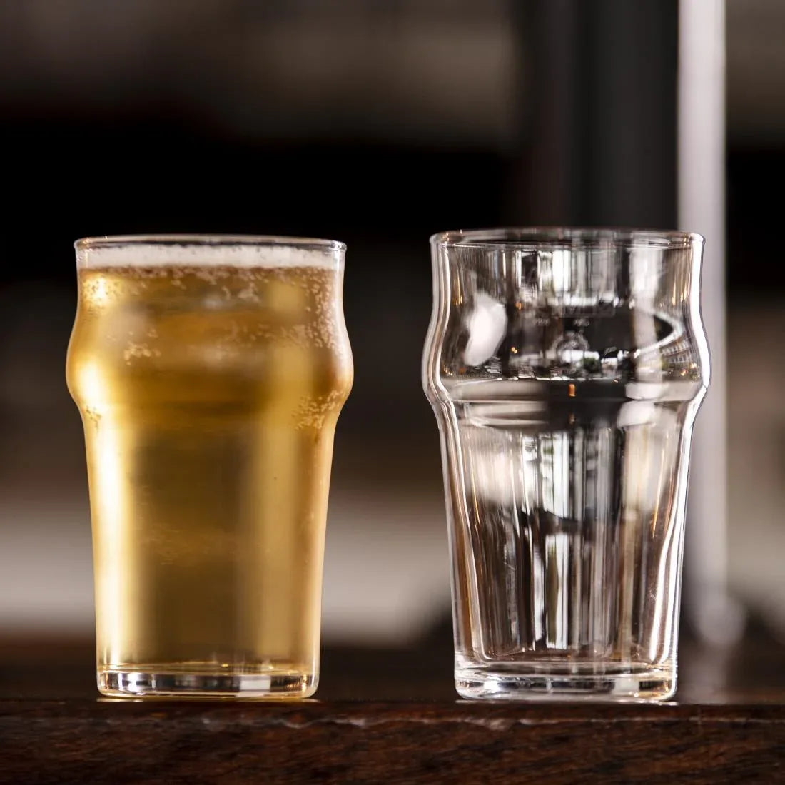 FU236 Arcoroc Nonic Beer Glasses 295ml CE Marked (Pack of 24) - JD Catering Equipment Solutions Ltd