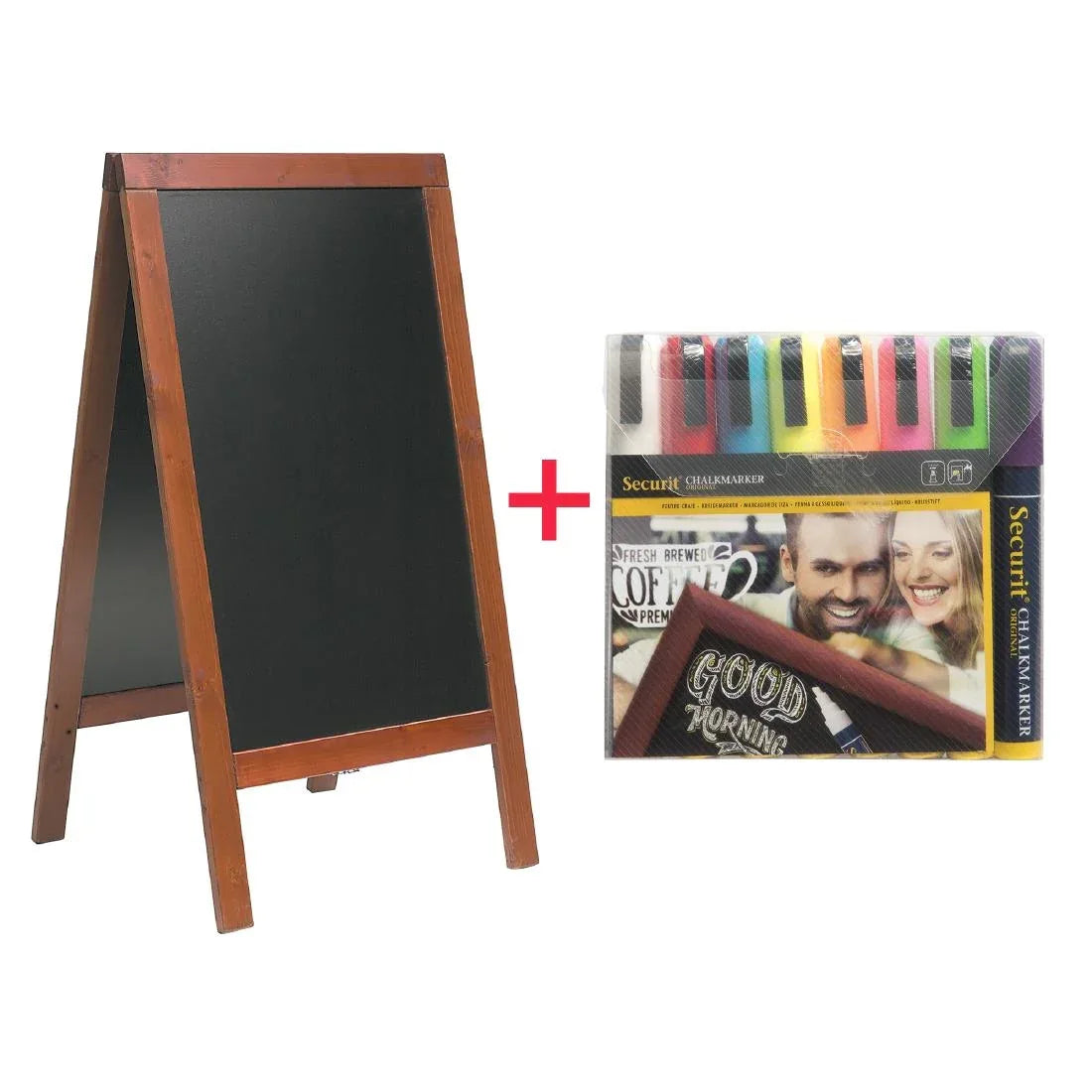 S262 SPECIAL OFFER Securit Large Pavement Board And 8 Zig Posterman Pens - JD Catering Equipment Solutions Ltd