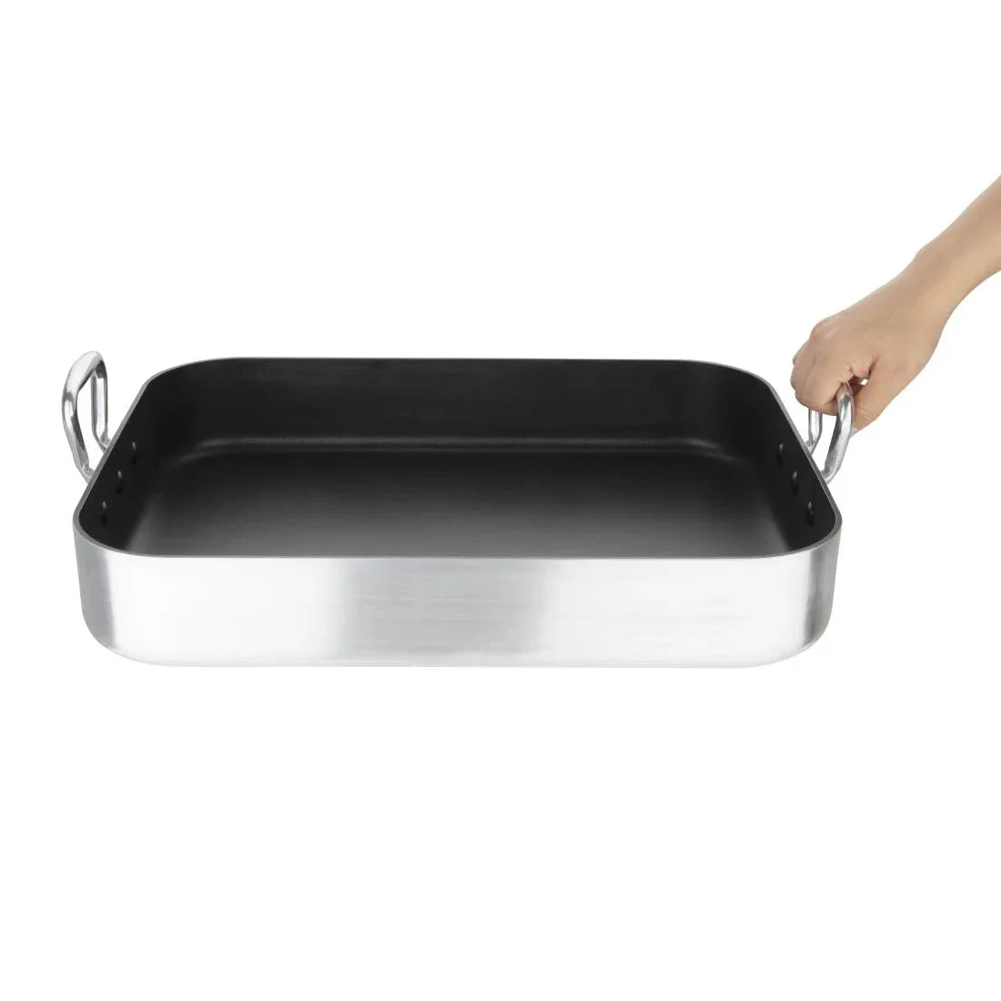 S364 Vogue Aluminium Non Stick Roasting Pan - JD Catering Equipment Solutions Ltd
