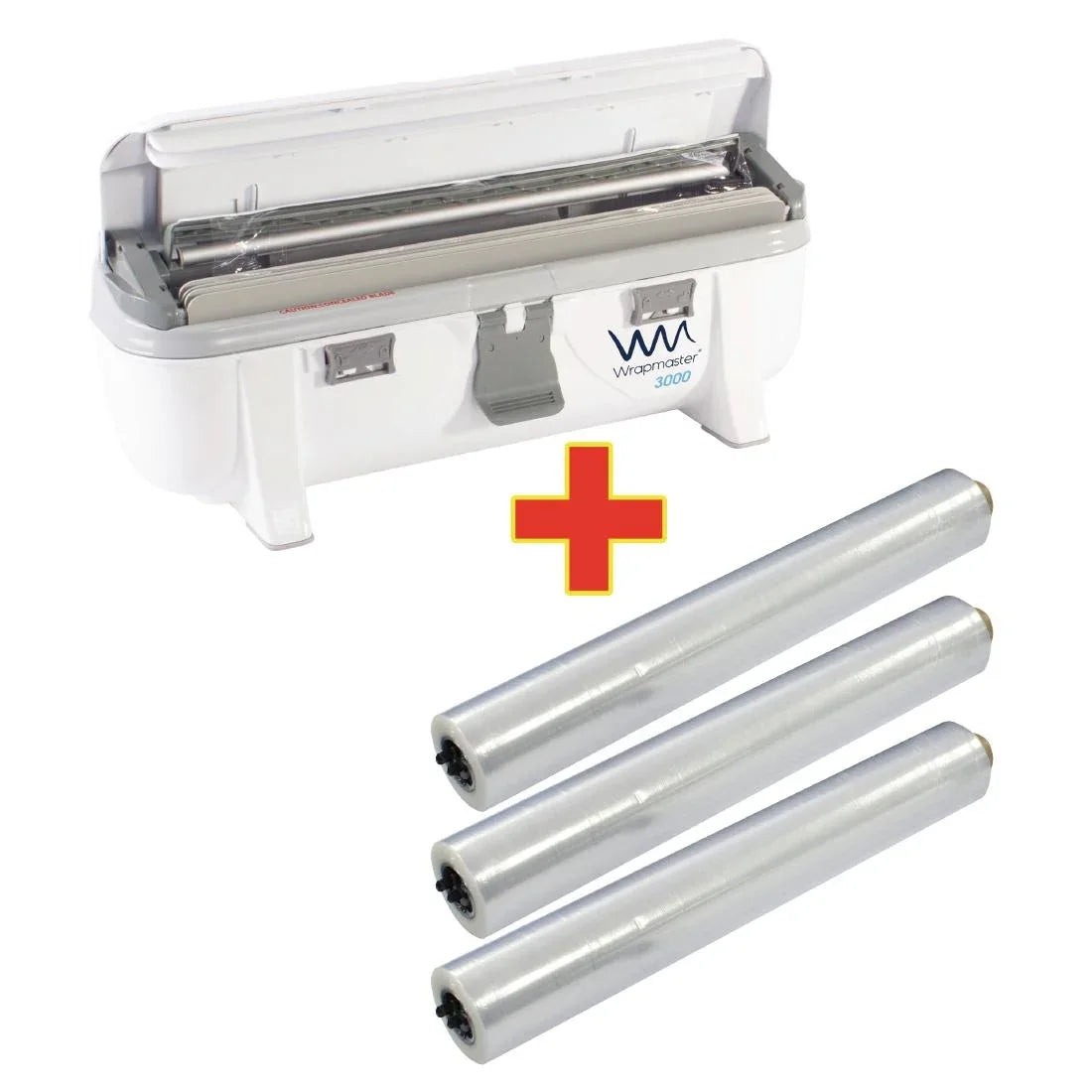 S568 Special Offer Wrapmaster 3000 Dispenser and 3 x 300m Cling Film - JD Catering Equipment Solutions Ltd