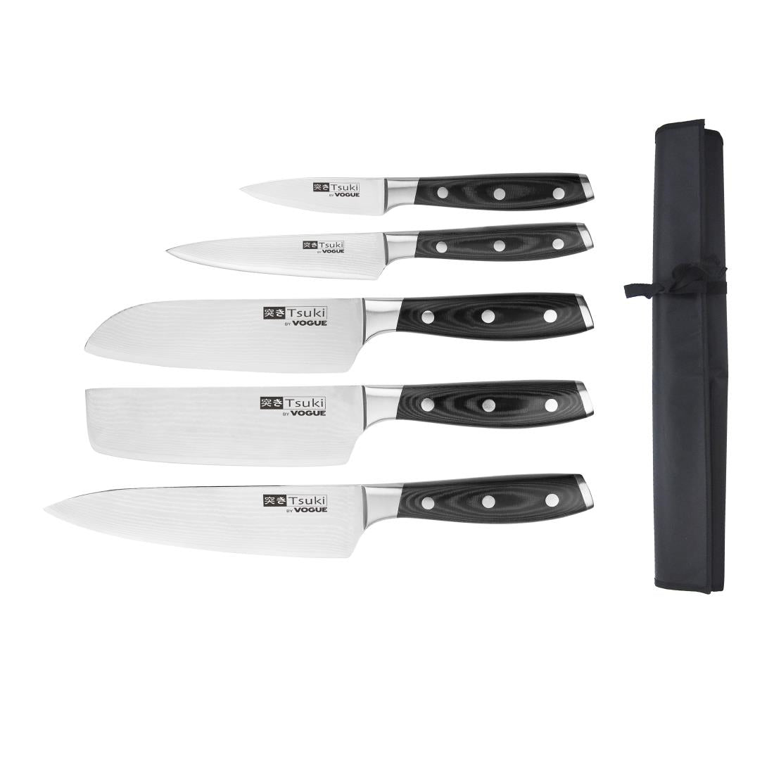S617 Tsuki 5 Piece Series 7 Knife Set and Wallet
