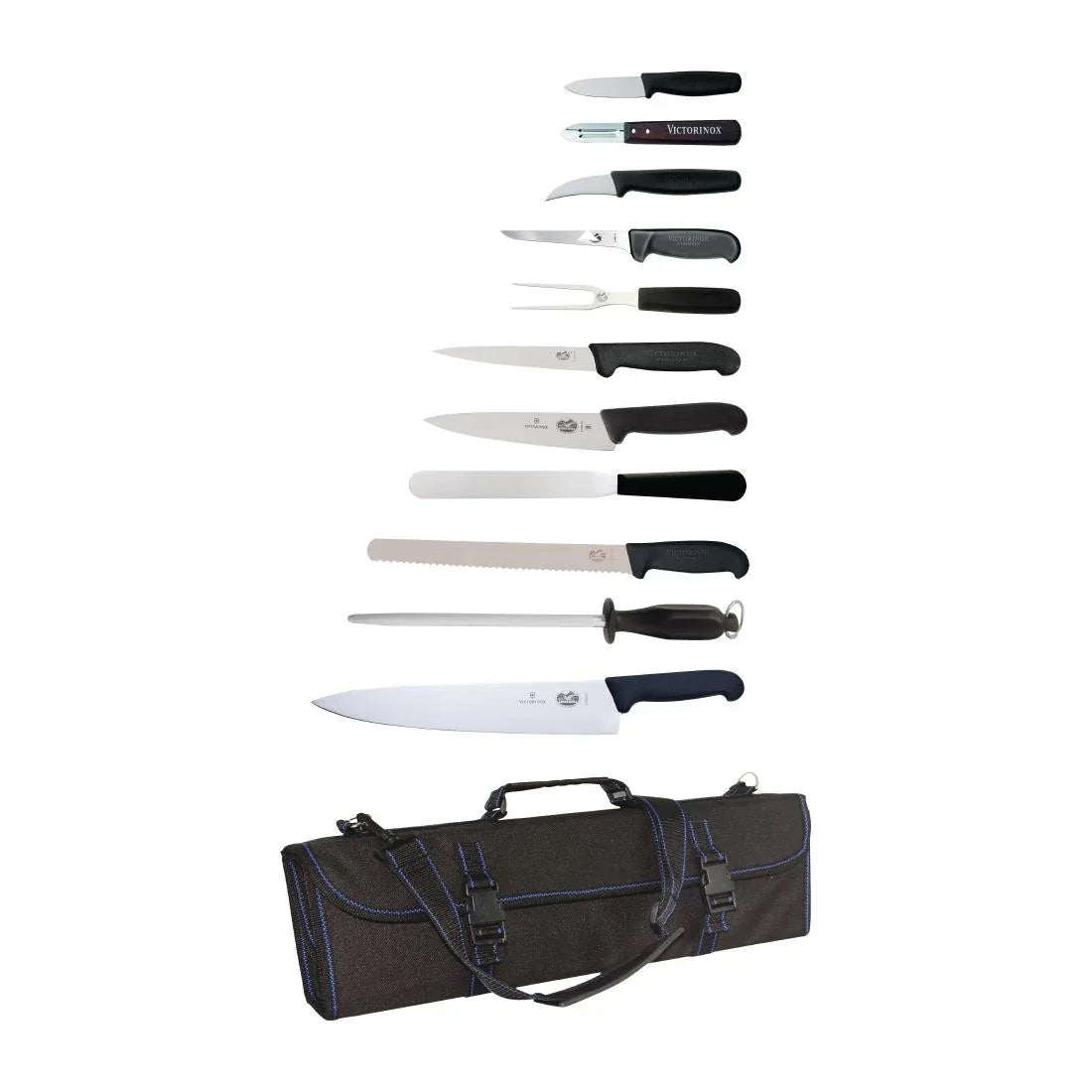 S853 Victorinox 11 Piece Knife Set with Wallet - JD Catering Equipment Solutions Ltd