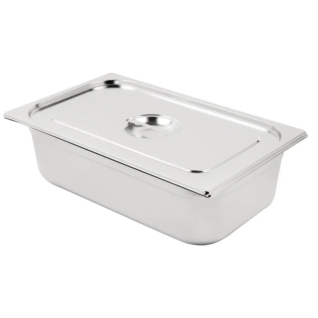 SA248 Vogue Stainless Steel 1/1 Gastronorm Pan with Lid - JD Catering Equipment Solutions Ltd