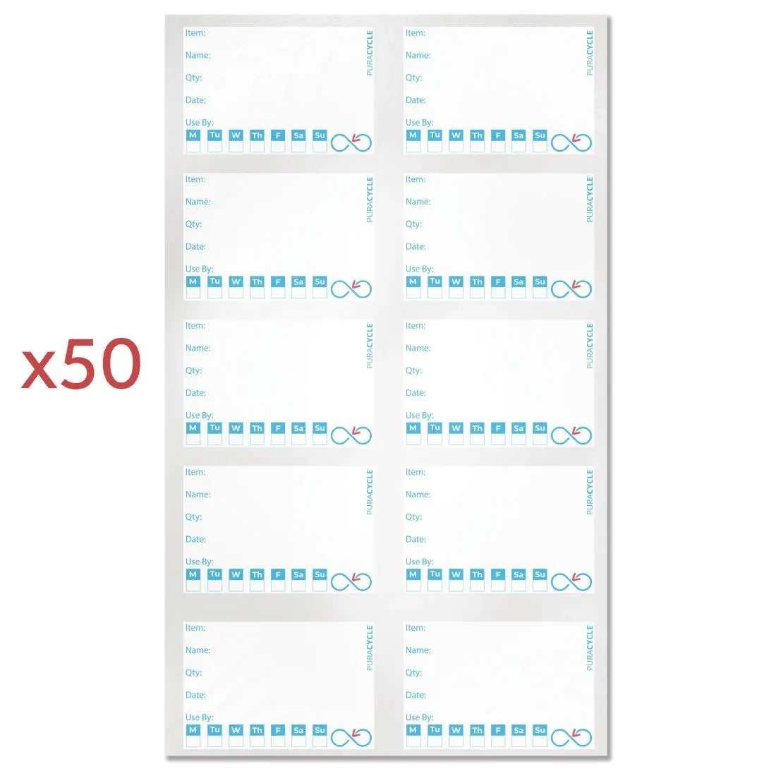 SA499 Puracycle Reusable Label Pack - JD Catering Equipment Solutions Ltd