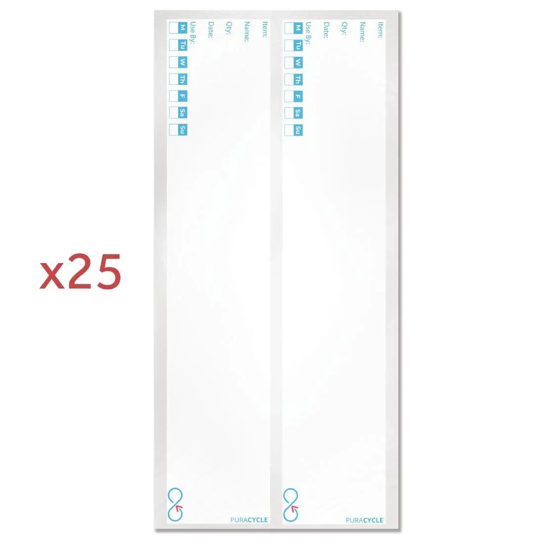 SA499 Puracycle Reusable Label Pack - JD Catering Equipment Solutions Ltd