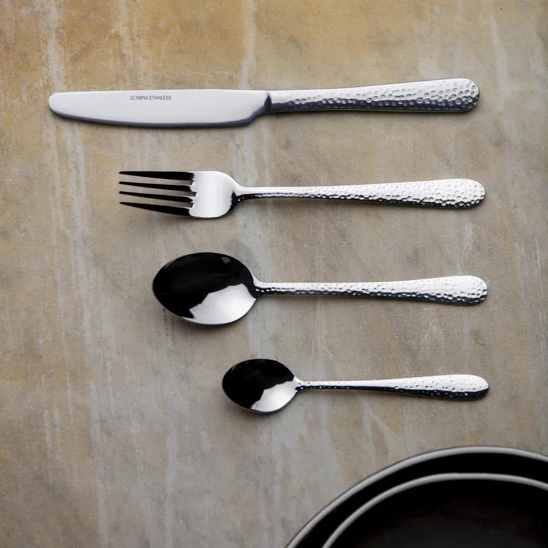 SA657 Olympia Tivoli Serve Like A Pro 48-Piece Cutlery Set - JD Catering Equipment Solutions Ltd