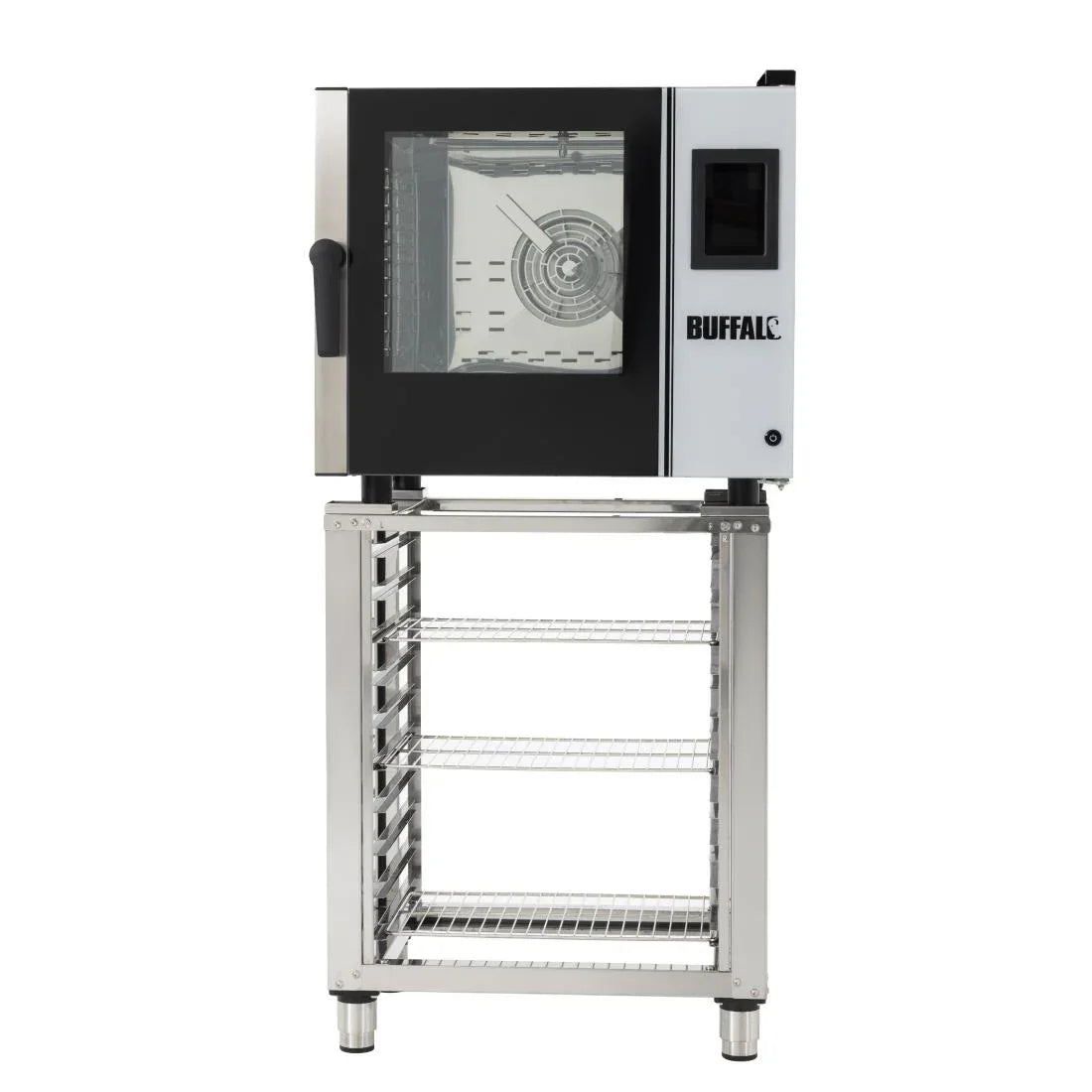 SA772 Buffalo Freestanding Smart Touchscreen Compact Combi Oven  6 x GN 1/1 with Installation Kit