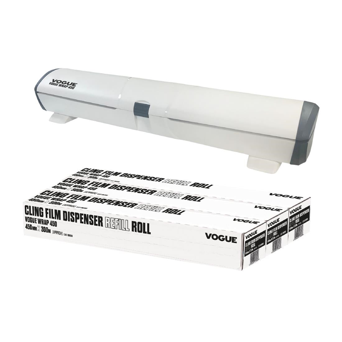 SA786 Vogue Wrap 450 Dispenser and Cling Film Refill Bundle