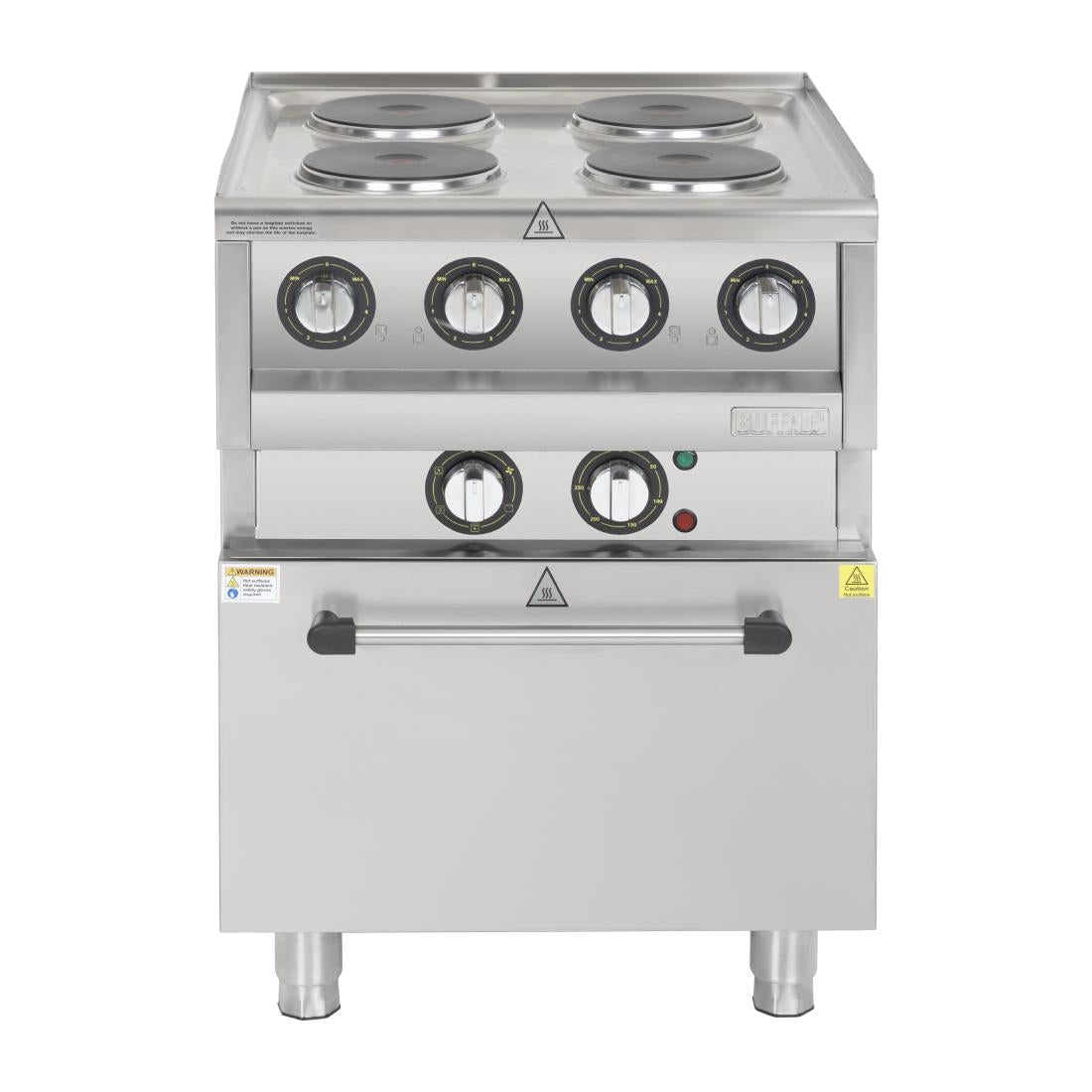 SA808 Buffalo 600 Series 4 Plate Electric Convection Oven Range