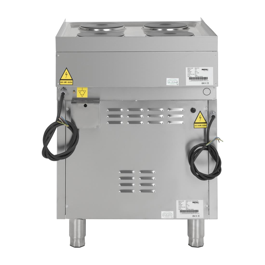 SA808 Buffalo 600 Series 4 Plate Electric Convection Oven Range