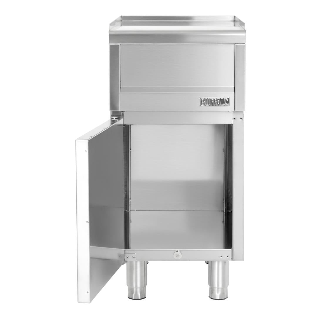 SA811 - Buffalo 600 Series Neutral Prep Counter with Cupboard 400mm