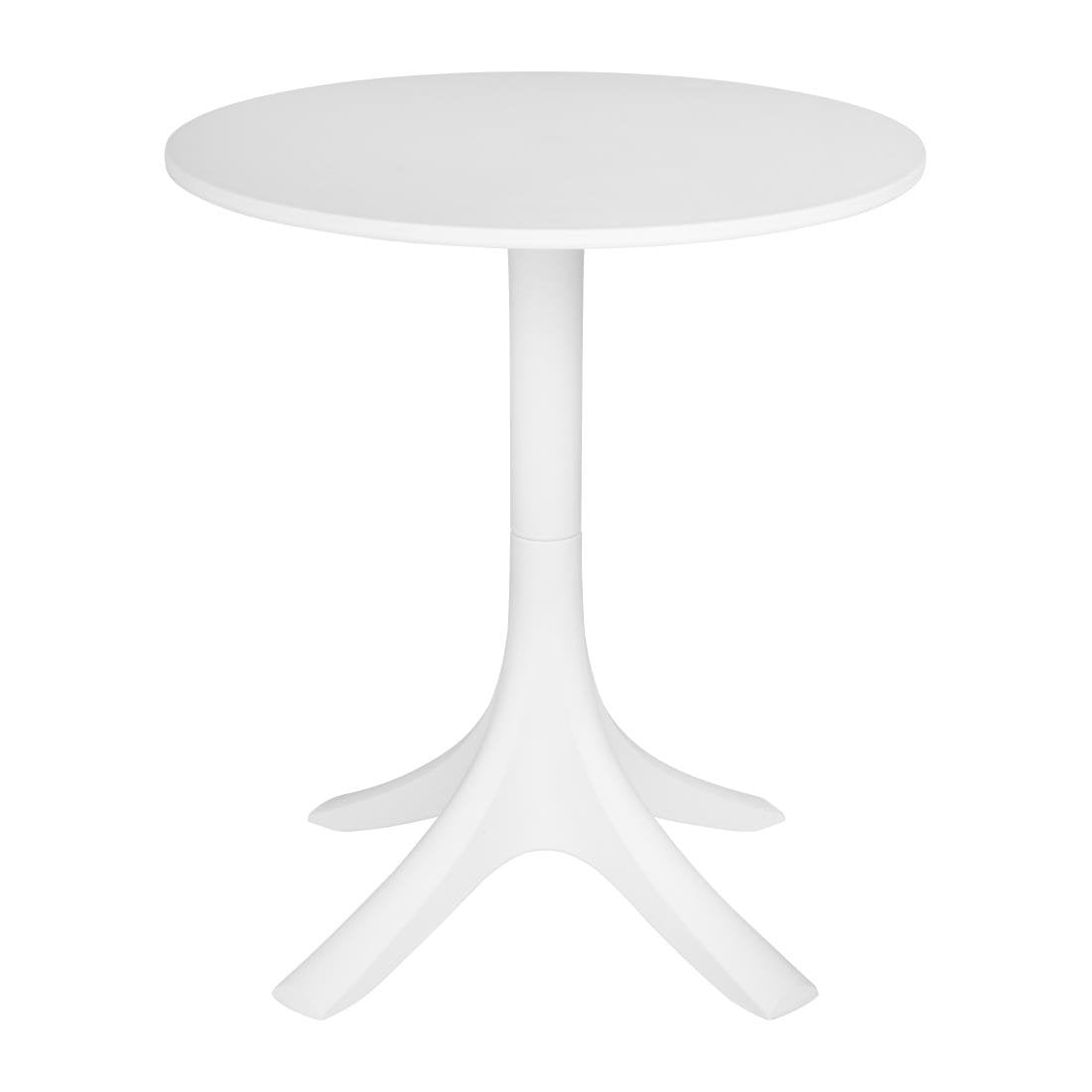 SA832 Bolero Mateo 700mm Round Café Table - White
