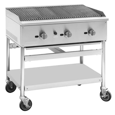 SA835 Buffalo Freestanding Gas Chargrill 900mm Width: 904mm. Three burners
